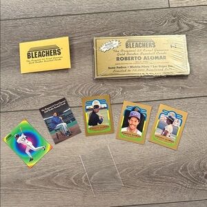Bleachers Gold Baseball Cards Set